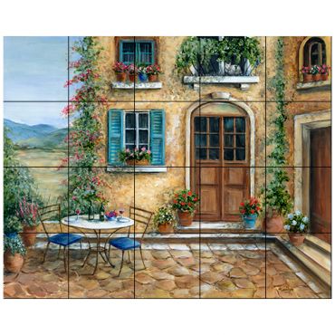 Italian/Tuscan Tile Murals - Tile By Design